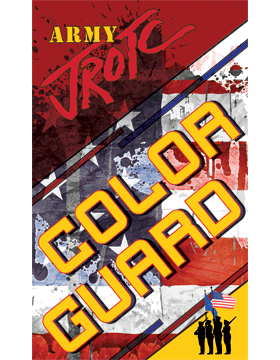 JROTC Banner Hemmed Color Guard 03