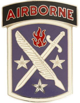 95th Civil Affairs Brigade with Airborne Tab Combat Service Identification Badge