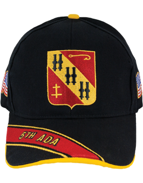 Deluxe Army Cap with 5th Air Defense Artillery Crest