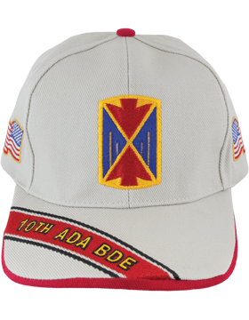 Deluxe Army Cap with 10th Air Defense Artillery Crest