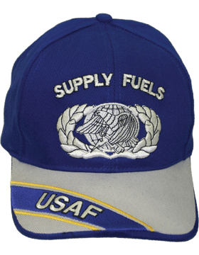 Cap Royal Blue and Gray with U.S. Air Force Supply Fuels (3D) DC-AF/351A
