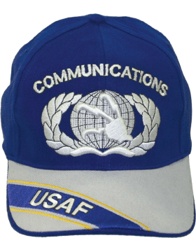 Cap Royal Blue and Gray with U.S. Air Force Communications (3D) DC-AF/356A