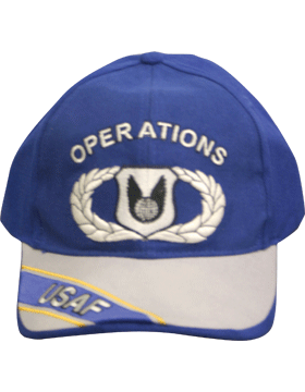 Cap Royal Blue and Gray with U.S. Air Force Operations (3D) DC-AF/365A