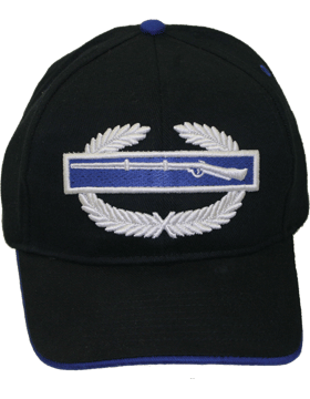 Cap (DC-AR/304) Black with Combat Infantry Badge (3D)