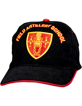 Cap (DC-AR/DUI-FA/A) Black with Field Artillery School Crest