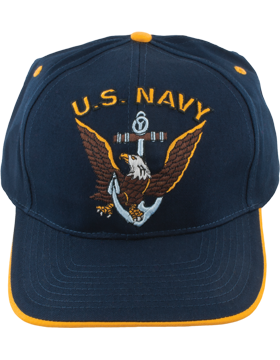 Cap (DC-NY/001A) Navy with U.S. Navy (3D) and Eagle