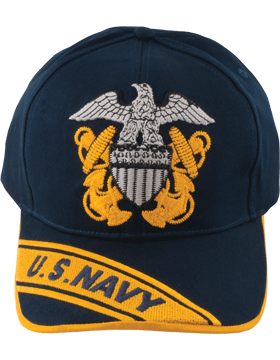 Cap (DC-NY/200A) Navy with Gold Trim with Navy Officer Cap Device (3D)