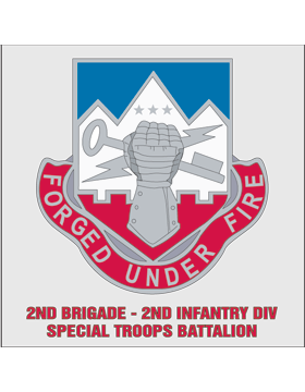 2 Brigade 2 Infantry Division STB Unit Crest Decal 4.25in x 5.25in