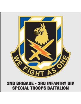 2 Brigade 3 Infantry Division STB Unit Crest Decal 4.25in x 5.25in