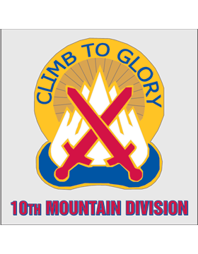 10th Mountain Division Unit Crest Decal