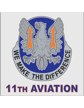 11th Aviation Unit Crest Decal