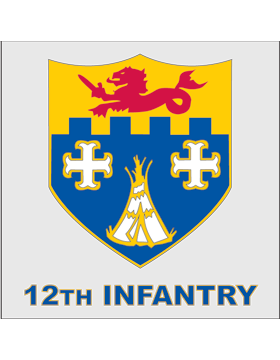 12th Infantry Unit Crest Decal