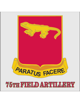 75th Field Artillery Unit Crest Decal