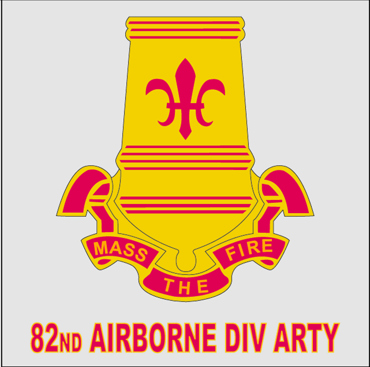 82nd Airborne Division Artillery Unit Crest Decal