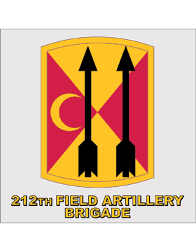 212th Field Artillery Brigade Unit Crest Decal