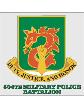 504th Military Police Battalion Unit Crest Decal | US Military