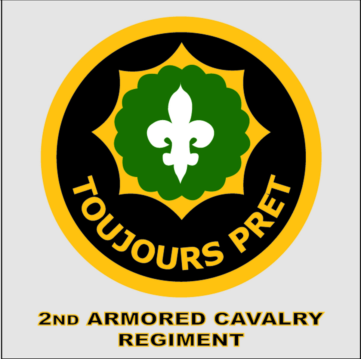 2nd Armored Cavalry Regiment Decal