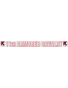 11th Armored Cavalry Decal