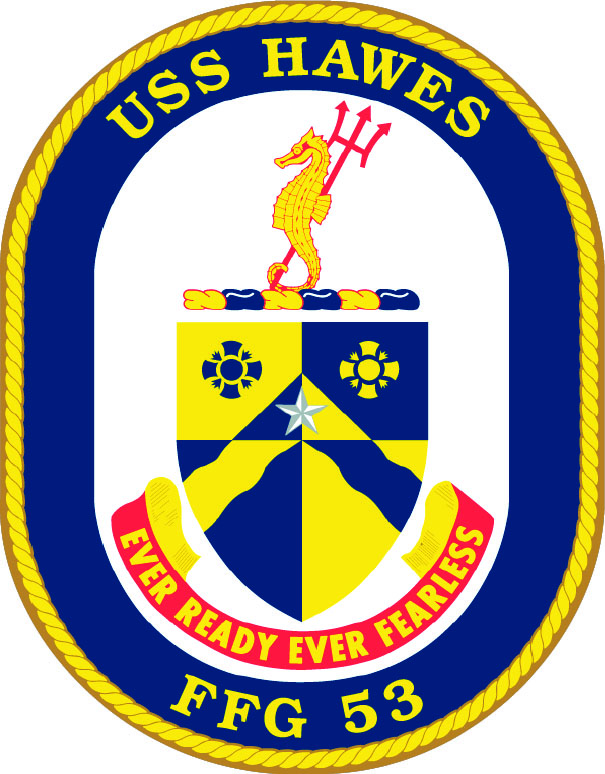 Frigate USS Hawes FFG-53 Coat of Arms Decal