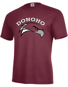 Donoho Maroon Short Sleeve T-Shirt