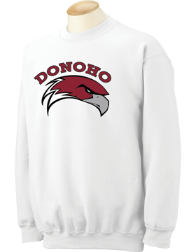 Donoho Falcons White Crewneck Sweatshirt 18000