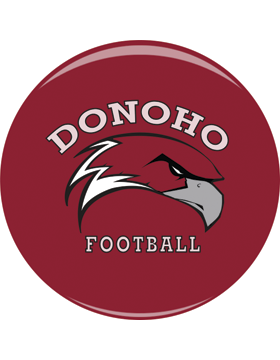Donoho 3in Button Pin Back