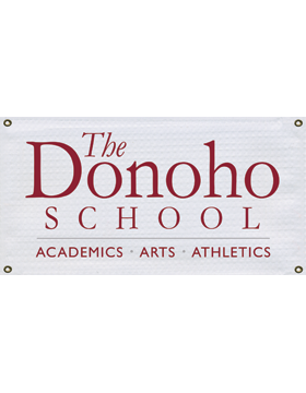 The Donoho School Academics Arts Athletics Vinyl Banner