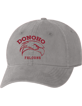 Donoho School Falcons Gray Unstructured Cap