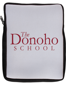 The Donoho School White Laptop Sleeve