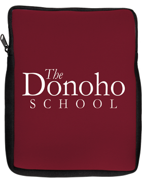 The Donoho School Maroon Laptop Sleeve