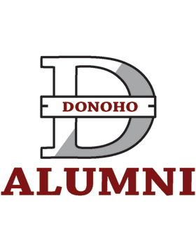 The Donoho School with Alumni Square Sticker