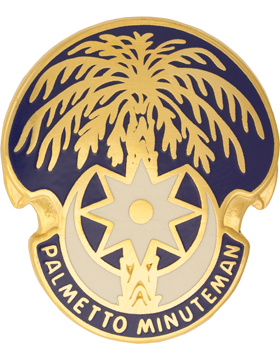 South Carolina State Headquarters Army National Guard Unit Crest