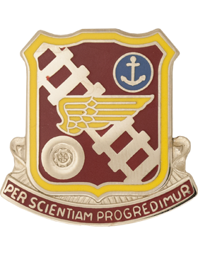 Transportation School Unit Crest (Per Scientiam Progredimur)