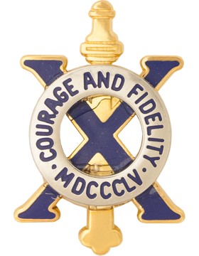 10th Infantry Unit Crest (Courage And Fidelity Mdccclv)