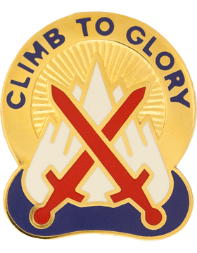 10th Mountain Division Unit Crest (Climb To Glory)