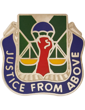 10th Military Police Battalion Unit Crest (Justice From Above)