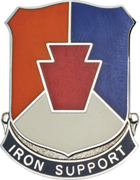 28th Infantry Division Special Troops Battalion Unit Crest (Iron Support)