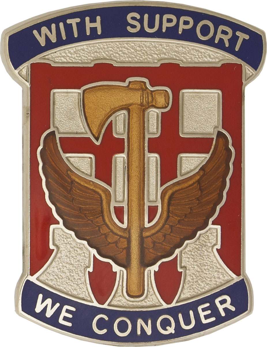 42nd Suport Group (Left) Unit Crest (With Support We Conquer)