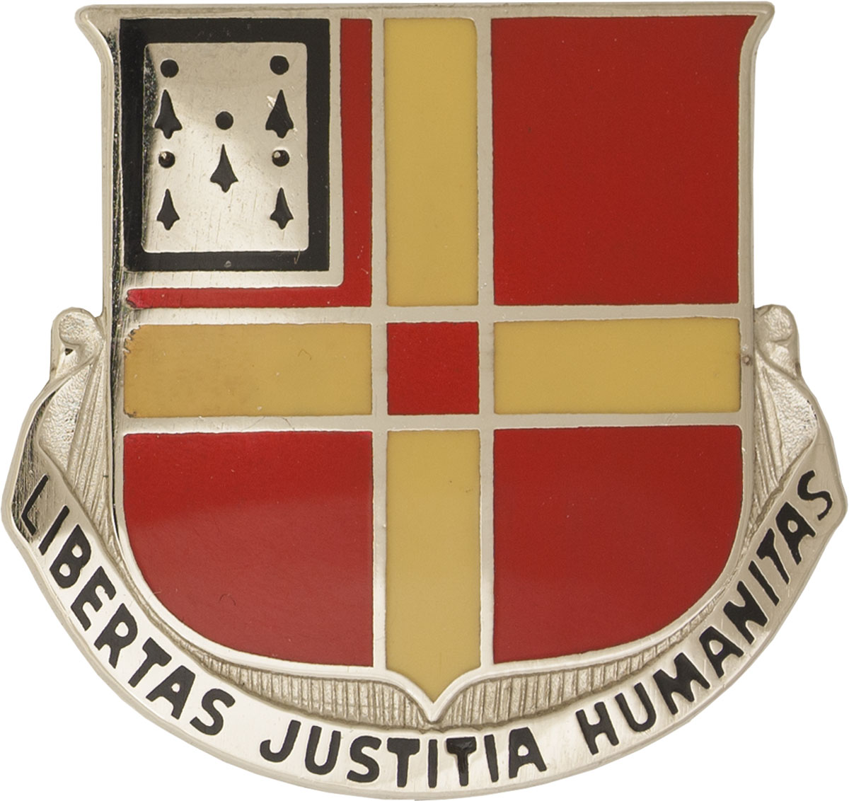 81st Field Artillery Unit Crest (Libertas Justitia Humanitas)