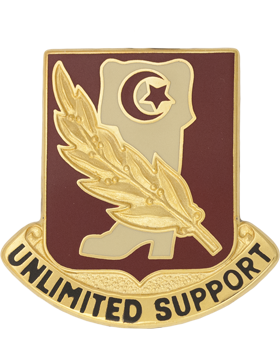 105th Support Battalion Unit Crest (Unlimited Support)