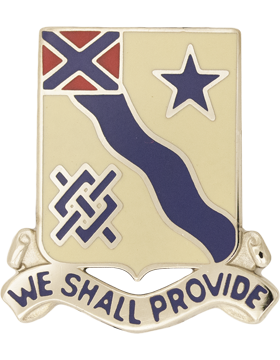 106th Support Battalion Unit Crest (We Shall Provide)