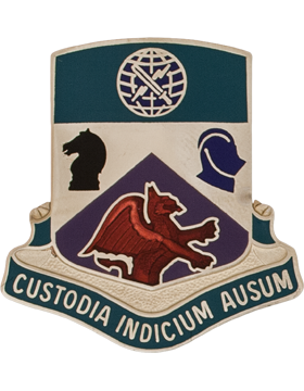 1st Information Operations Battalion (Right) Unit Crest (Custodia Indicium Ausum