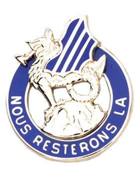 3rd Infantry Unit Crest (Nous Resterons La)