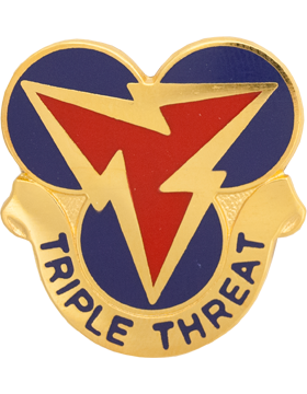 3rd Signal Brigade Unit Crest (Triple Threat)
