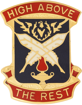 4th Adjutant General Battalion Unit Crest (High Above The Rest)