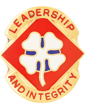 4th Army Unit Crest (Leadership And Integrity)