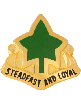 4th Infantry Division Unit Crest (Steadfast And Loyal)