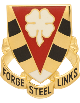 4th NCO Academy Unit Crest (Forge Steel Links)