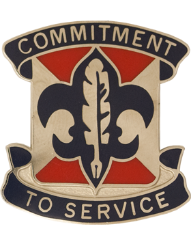 4th Personnel Services Bataalion Unit Crest (Commitment To Service)