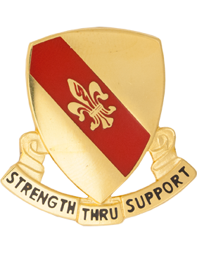 4th Support Battalion Unit Crest (Strength Through Support)